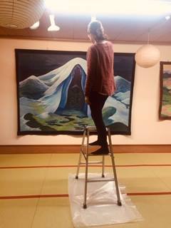 渡辺綾　日本画展　「山のふもとで　幾年か」